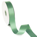 Peaco sage green 1.5 inch double-faced polyester satin ribbon 100 yards, high-density OEKO-TEX certified polyester for corporate gifts and DIY decor (ISO 105 colorfast) 1 1/2"