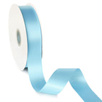 Peaco light blue 1.5 inch double-faced polyester satin ribbon 100 yards, high-density OEKO-TEX certified polyester for corporate gifts and DIY decor (ISO 105 colorfast) 1 1/2"