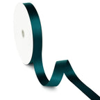Peaco Dark Green 1 inch double-faced polyester satin ribbon 100 yards, high-density OEKO-TEX certified polyester for corporate gifts and DIY decor (ISO 105 colorfast) 1"