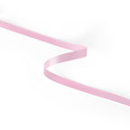 Peaco Light Pink 3/8 inch single-faced satin ribbon, high-density OEKO-TEX certified polyester for corporate gifts and DIY decor (ISO 105 colorfast) 0.375" detail