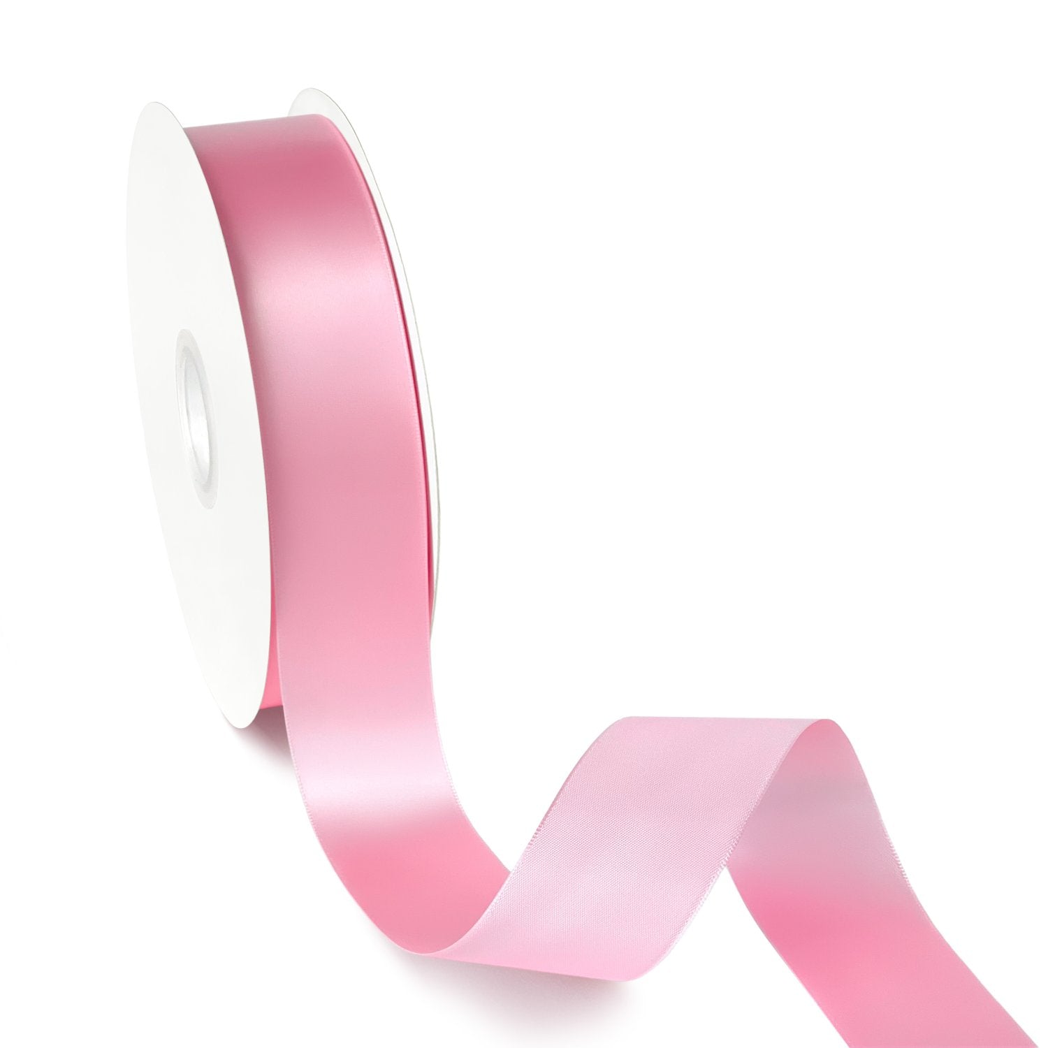 Peaco Light Rose Gold 1.5 inch single-faced satin ribbon 100 yards, high-density OEKO-TEX certified polyester for corporate gifts and DIY decor (ISO 105 colorfast) 1 1/2"