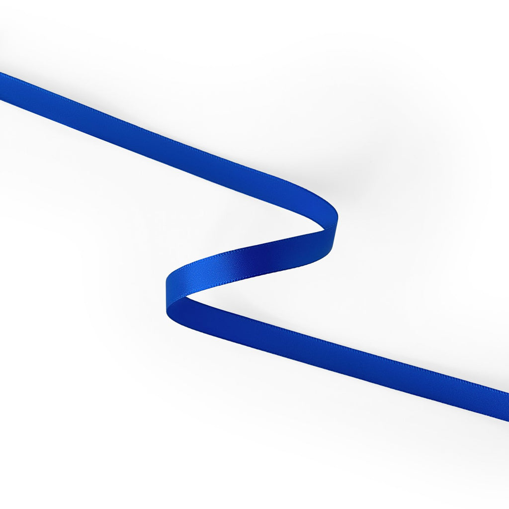 Peaco Midnight Blue 3/8 inch single-faced satin ribbon, high-density OEKO-TEX certified polyester for corporate gifts and DIY decor (ISO 105 colorfast) 0.375" detail