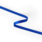 Peaco Midnight Blue 3/8 inch single-faced satin ribbon, high-density OEKO-TEX certified polyester for corporate gifts and DIY decor (ISO 105 colorfast) 0.375" detail