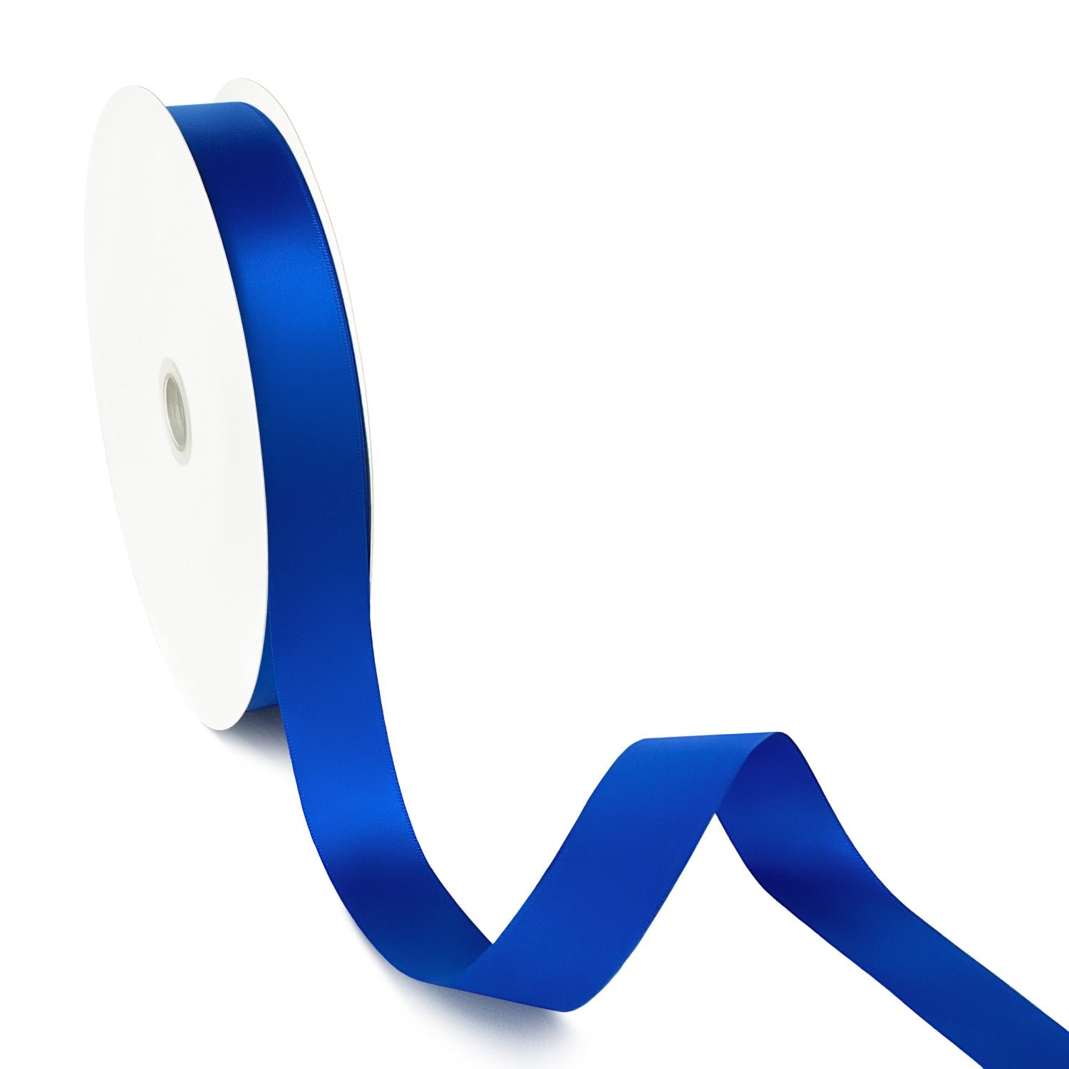 Peaco Midnight Blue 1 inch single-faced satin ribbon 100 yards, high-density OEKO-TEX certified polyester for corporate gifts and DIY decor (ISO 105 colorfast) 1"