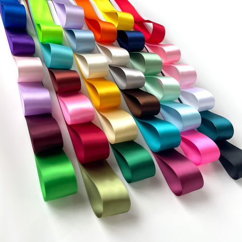Peaco 1.5 inch double-faced satin ribbon 100 yards, high-density OEKO-TEX certified polyester for corporate gifts and DIY decor (ISO 105 colorfast) 1 1/2" details