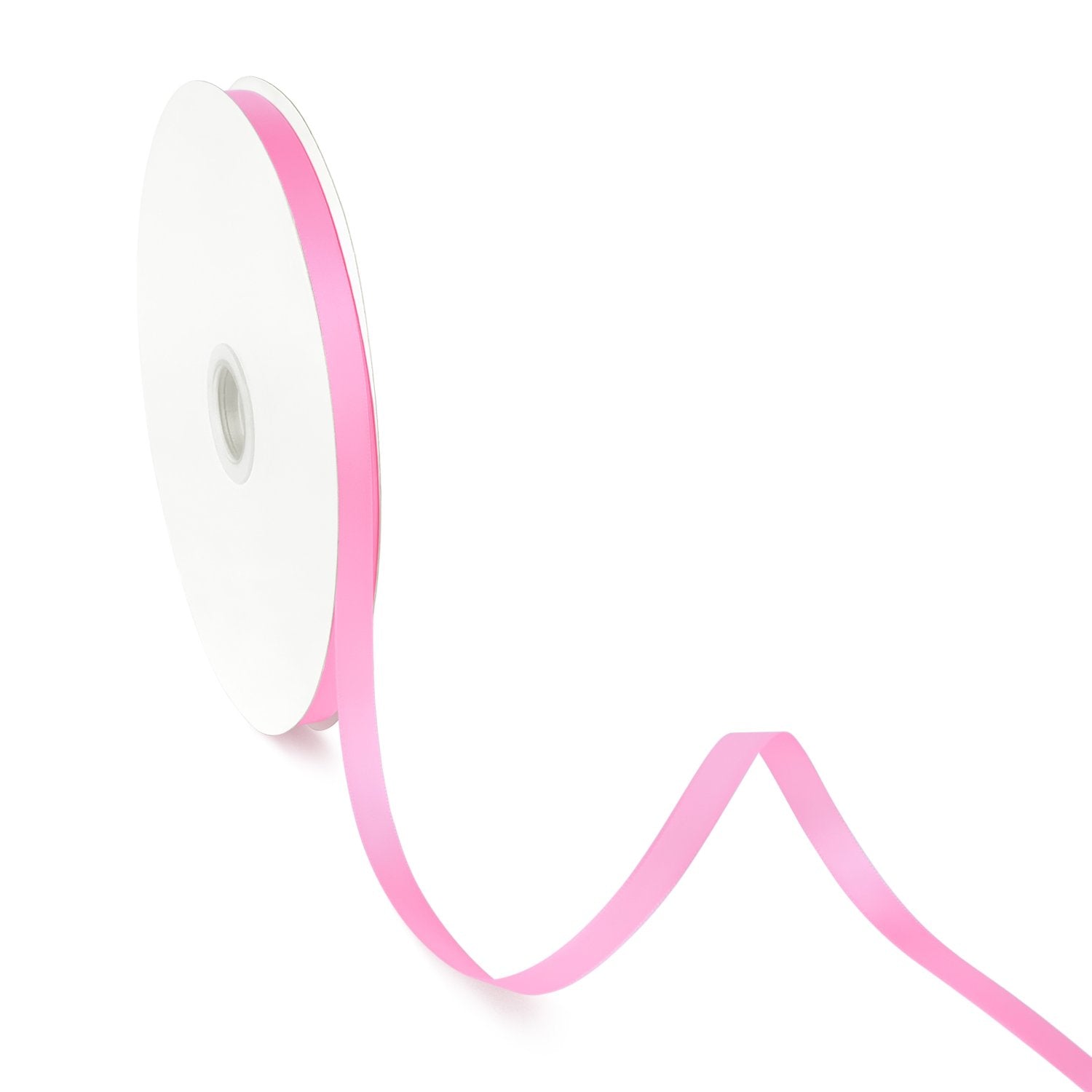 Peaco Pink 3/8 inch single-faced satin ribbon 100 yards, high-density OEKO-TEX certified polyester for corporate gifts and DIY decor (ISO 105 colorfast) 0.375"