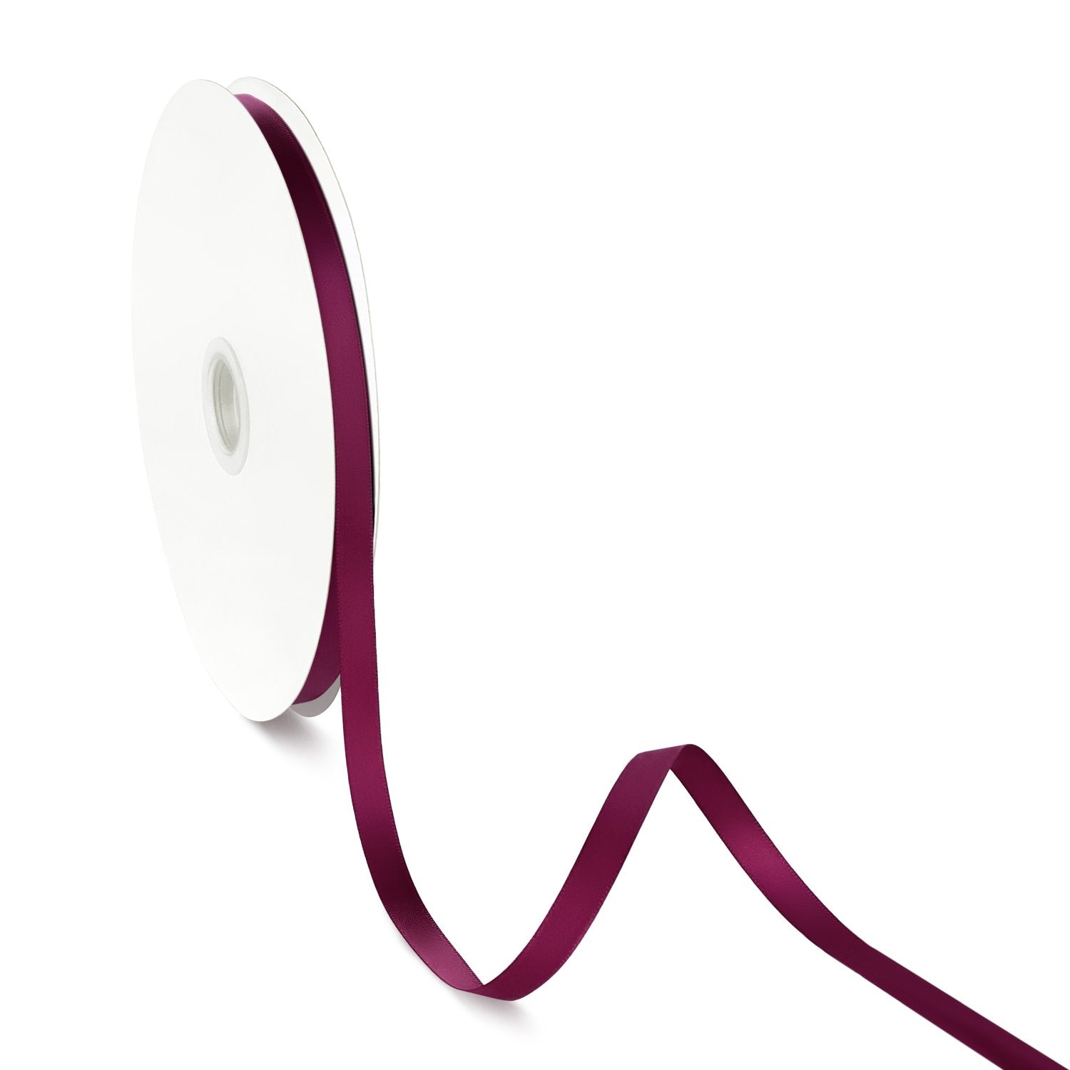 Peaco Plum 3/8 inch single-faced satin ribbon 100 yards, high-density OEKO-TEX certified polyester for corporate gifts and DIY decor (ISO 105 colorfast) 0.375"