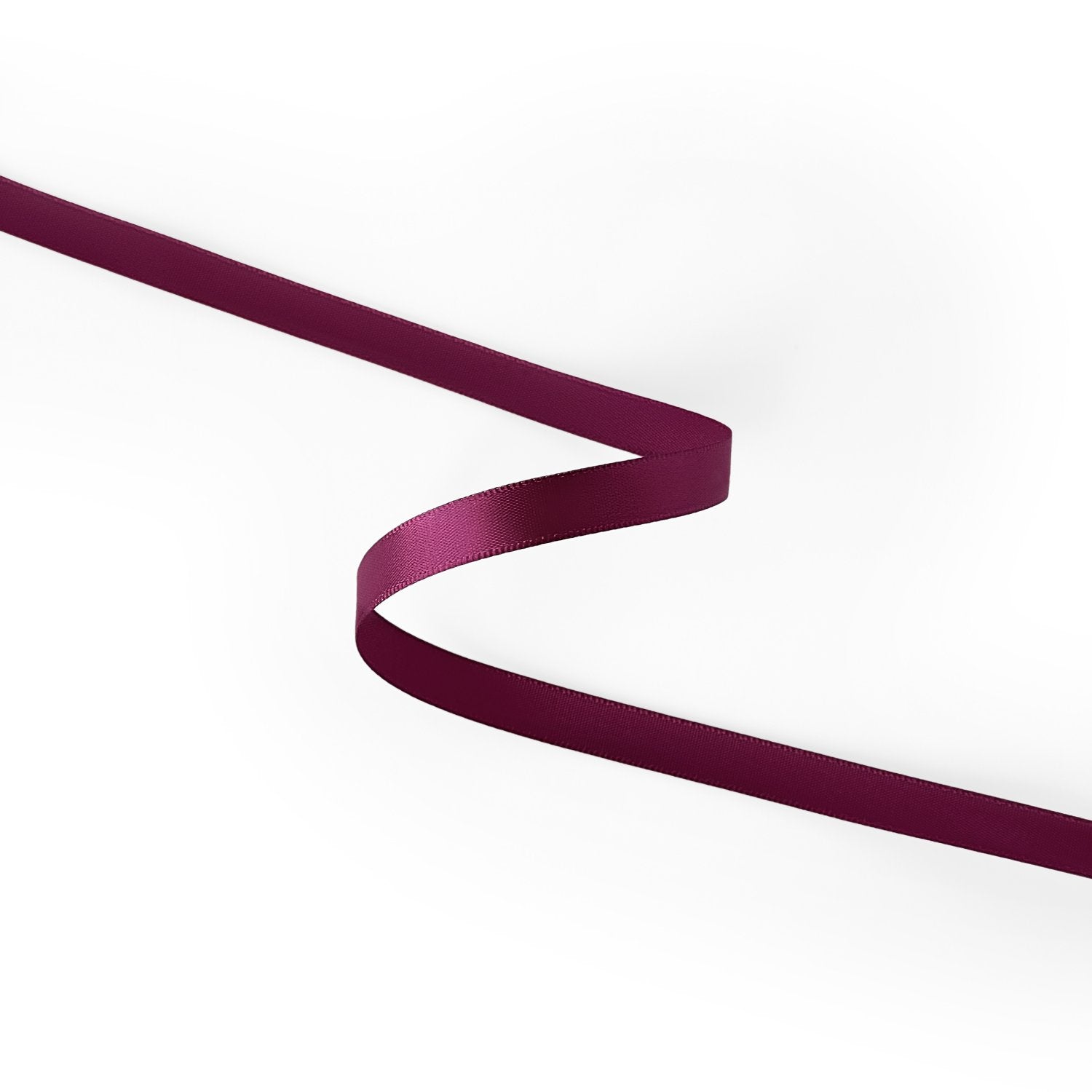 Peaco Plum 3/8 inch single-faced satin ribbon, high-density OEKO-TEX certified polyester for corporate gifts and DIY decor (ISO 105 colorfast) 0.375" detail