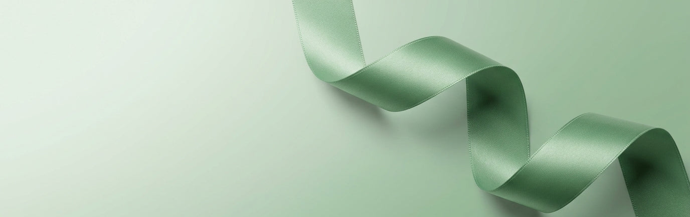 shop satin ribbon sage green background
