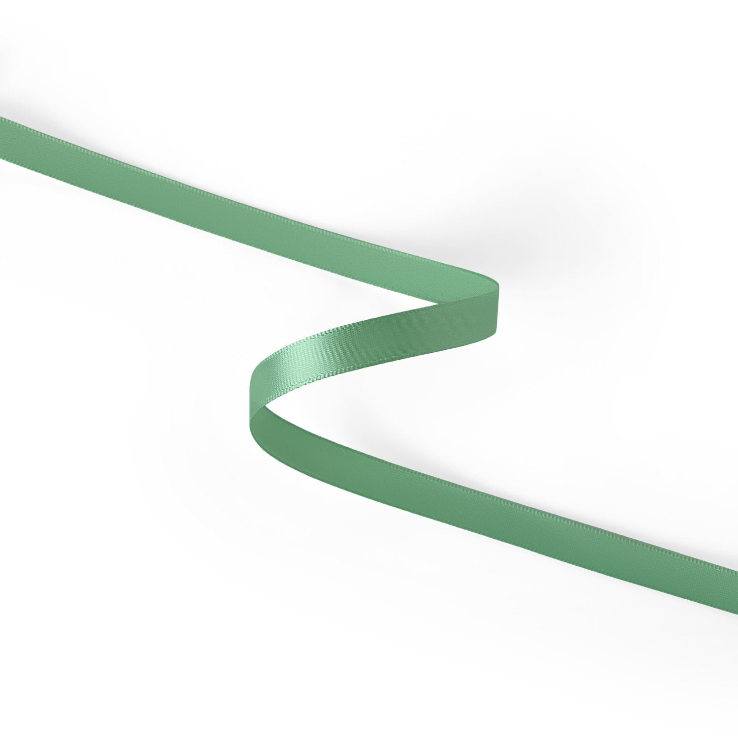 Peaco Sage Green 3/8 inch single-faced satin ribbon, high-density OEKO-TEX certified polyester for corporate gifts and DIY decor (ISO 105 colorfast) 0.375" detail