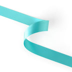 Peaco aqua 1 inch double-faced satin ribbon 100 yards, high-density OEKO-TEX certified polyester for corporate gifts and DIY decor (ISO 105 colorfast) 1" details