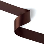 Peaco dark brown 1.5 inch double-faced satin ribbon 100 yards, high-density OEKO-TEX certified polyester for corporate gifts and DIY decor (ISO 105 colorfast) 1 1/2" details
