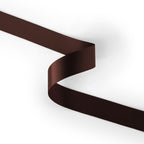 Peaco dark brown 1 inch double-faced satin ribbon 100 yards, high-density OEKO-TEX certified polyester for corporate gifts and DIY decor (ISO 105 colorfast) 1" details