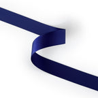Peaco dark navy 1 inch double-faced satin ribbon 100 yards, high-density OEKO-TEX certified polyester for corporate gifts and DIY decor (ISO 105 colorfast) 1" details