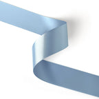 Peaco dusty blue 1.5 inch double-faced satin ribbon 100 yards, high-density OEKO-TEX certified polyester for corporate gifts and DIY decor (ISO 105 colorfast) 1 1/2" details