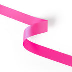 Peaco hot pink 1 inch double-faced satin ribbon 100 yards, high-density OEKO-TEX certified polyester for corporate gifts and DIY decor (ISO 105 colorfast) 1" details