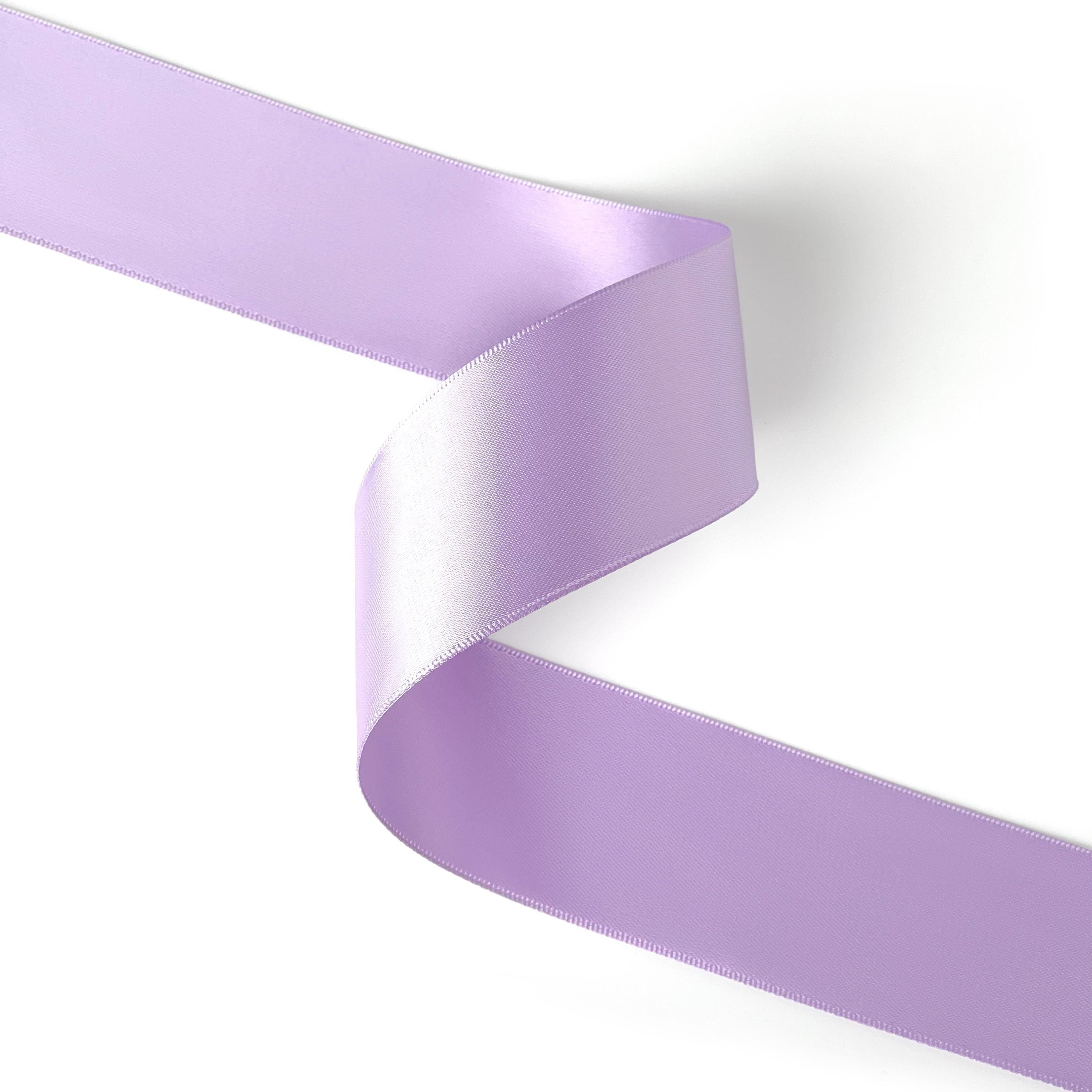 Peaco iris purple 1.5 inch double-faced satin ribbon 100 yards, high-density OEKO-TEX certified polyester for corporate gifts and DIY decor (ISO 105 colorfast) 1 1/2" details
