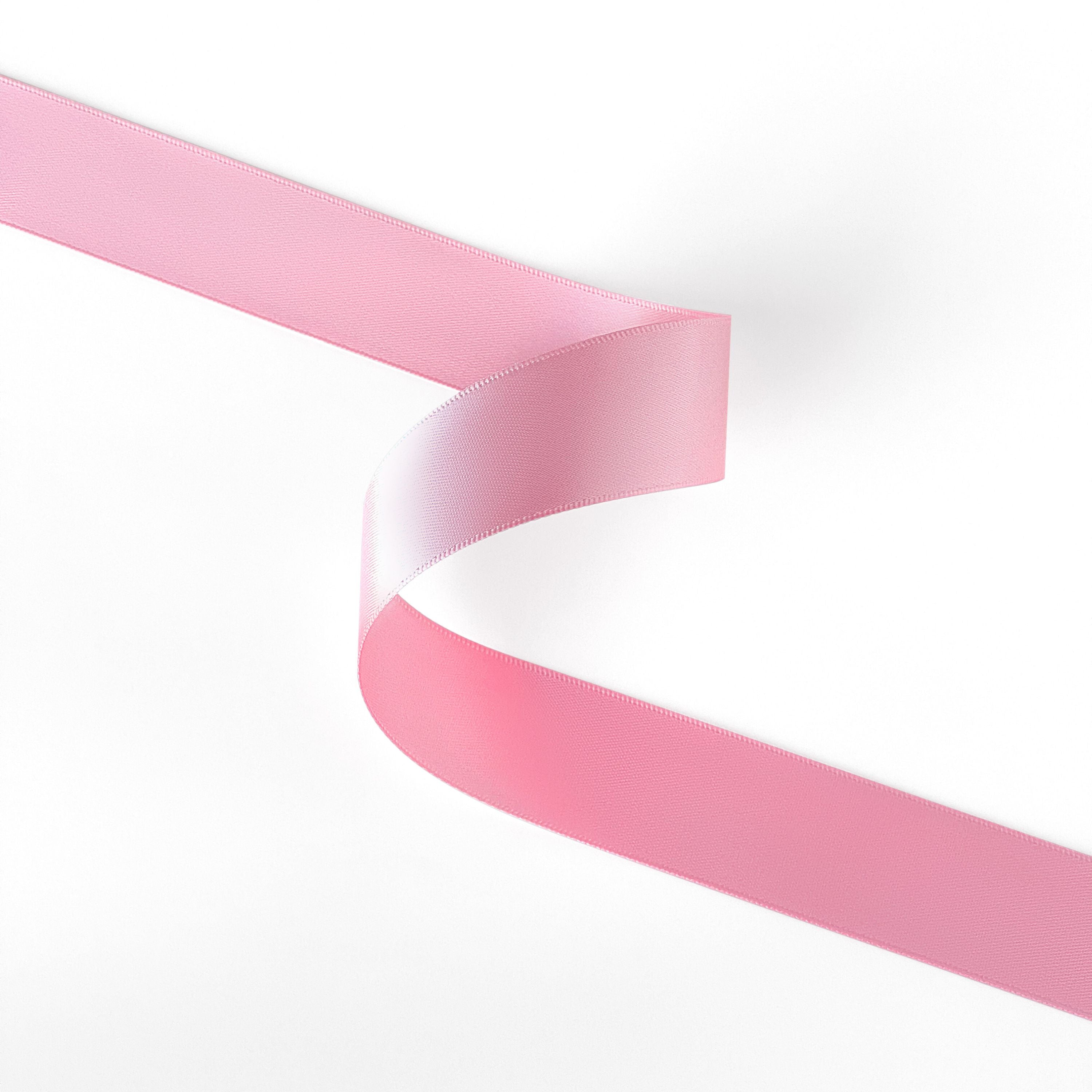 Peaco light rose gold 1 inch double-faced satin ribbon 100 yards, high-density OEKO-TEX certified polyester for corporate gifts and DIY decor (ISO 105 colorfast) 1" details