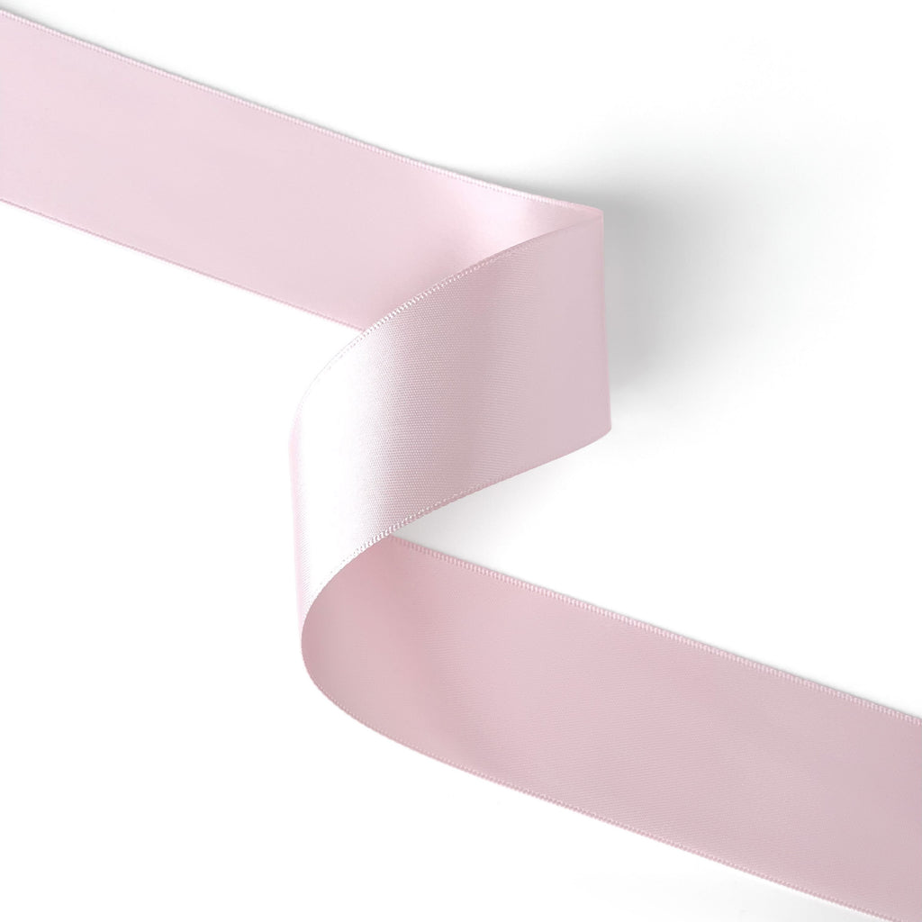 Peaco nude pink 1.5 inch double-faced satin ribbon 100 yards, high-density OEKO-TEX certified polyester for corporate gifts and DIY decor (ISO 105 colorfast) 1 1/2" details