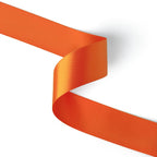 Peaco orange 1.5 inch double-faced satin ribbon 100 yards, high-density OEKO-TEX certified polyester for corporate gifts and DIY decor (ISO 105 colorfast) 1 1/2" details