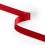 Peaco red 1 inch double-faced satin ribbon 100 yards, high-density OEKO-TEX certified polyester for corporate gifts and DIY decor (ISO 105 colorfast) 1" details