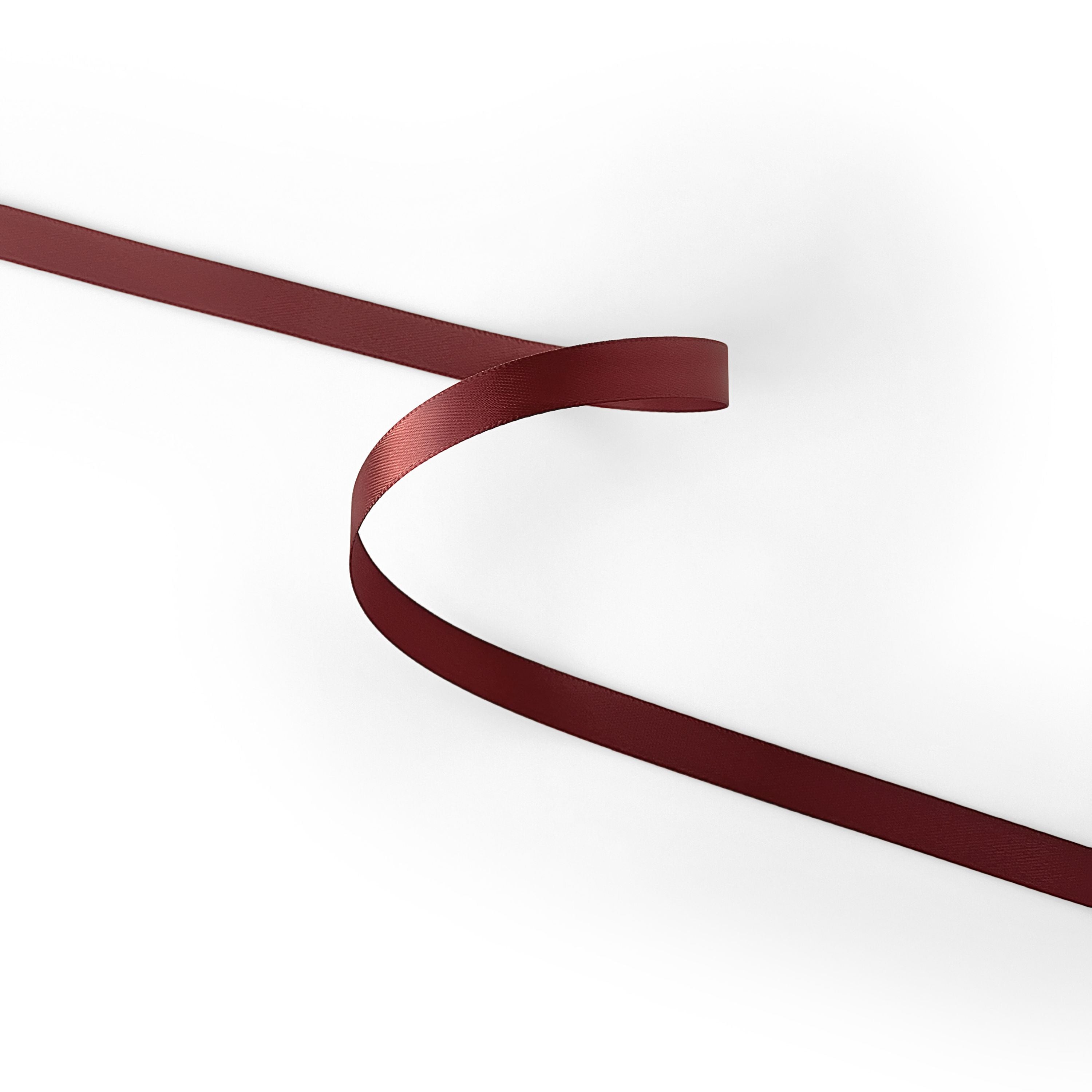 Peaco rust double-faced polyester satin ribbon, 3/8 inch 100 yards, high-density OEKO-TEX certified polyester for corporate gifts and DIY decor (ISO 105 colorfast) 0.375" details