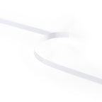 Peaco white double-faced polyester satin ribbon, 3/8 inch 100 yards, high-density OEKO-TEX certified polyester for corporate gifts and DIY decor (ISO 105 colorfast) 0.375" details